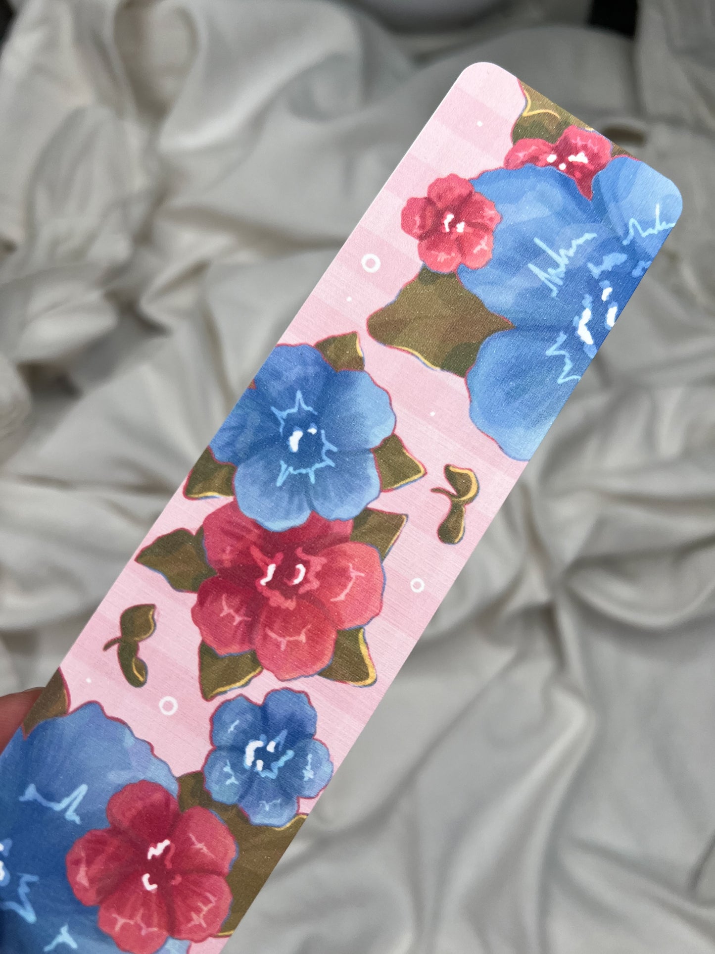 Pretty Pansies & Gingham Bookmarks
