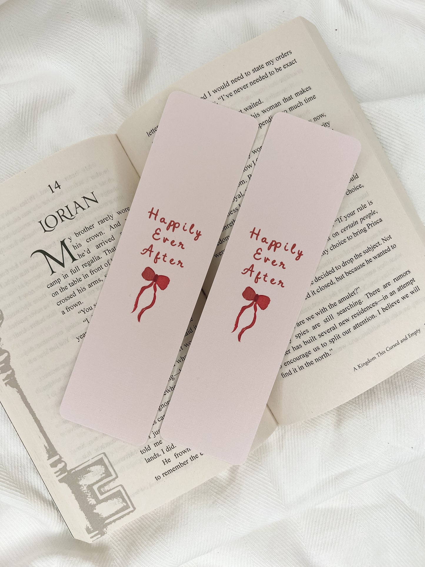 Happily Ever After & Bow Bookmarks