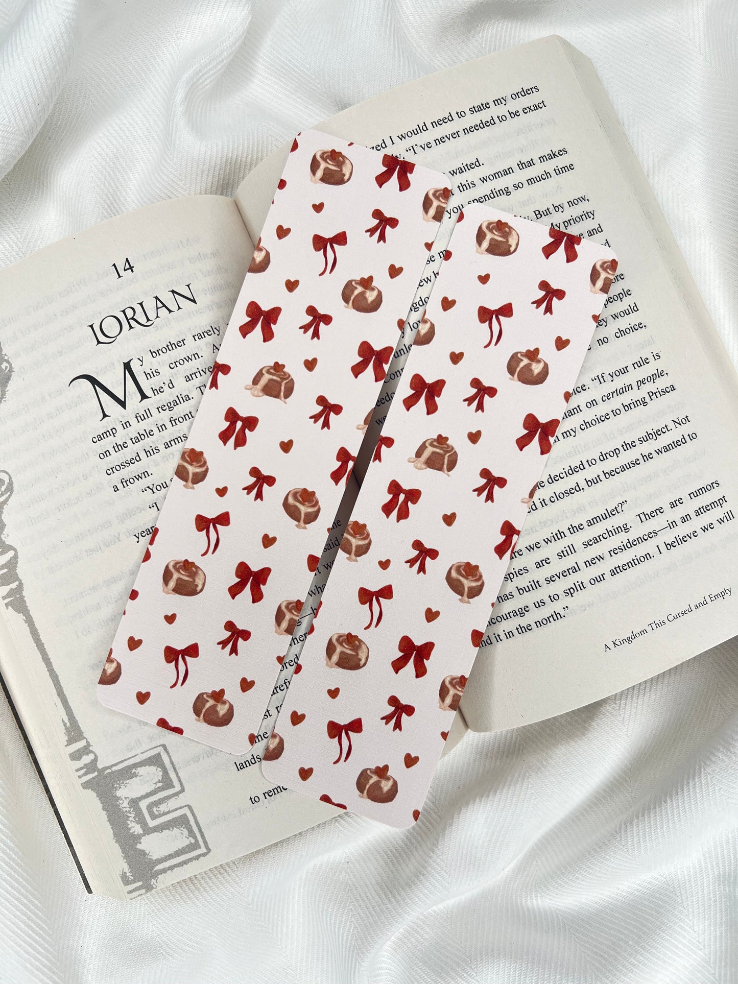 Cinnamon Bun & Gingham Bookmarks