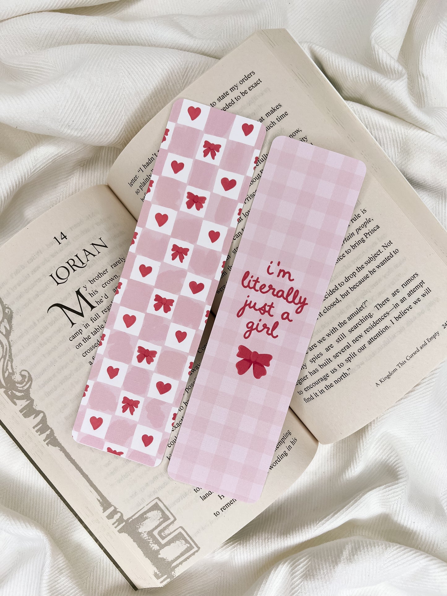 I’m Literally Just a Girl & Check Bookmarks
