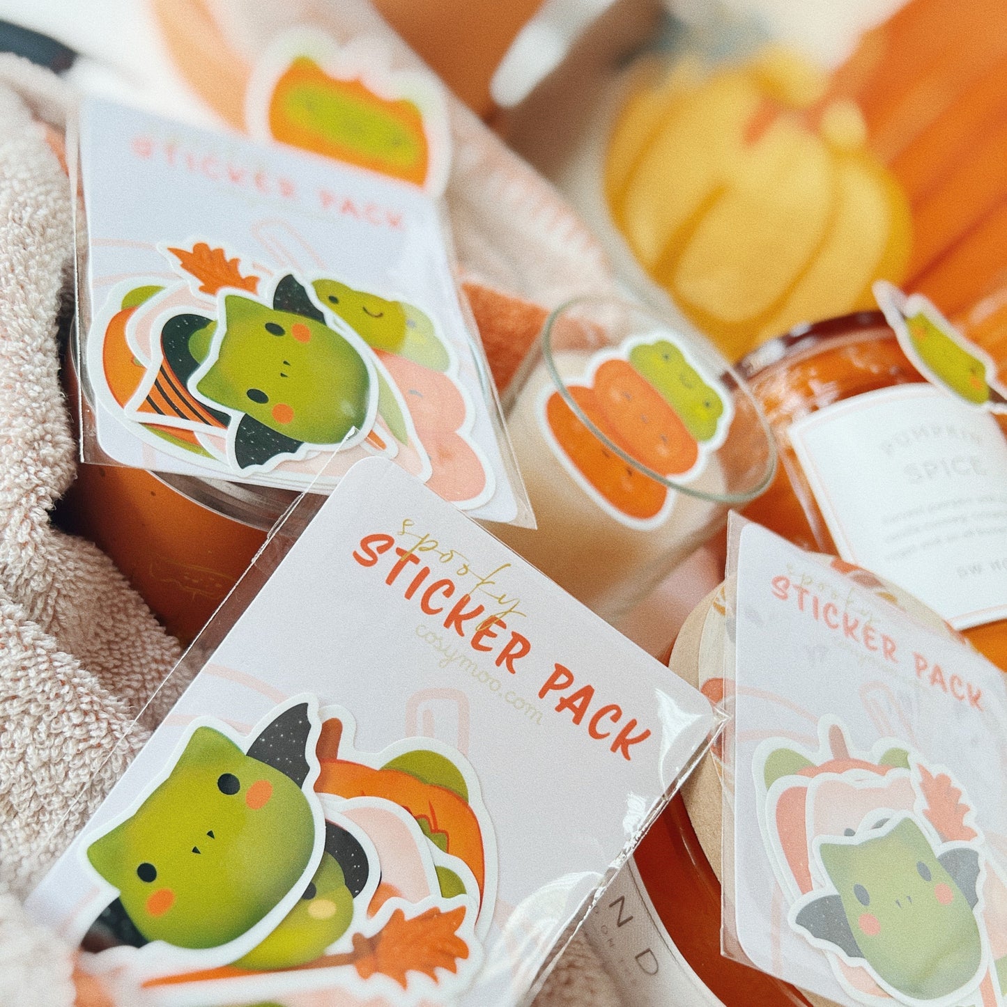 Spooky Froggo & Friends Die Cut Waterproof Sticker