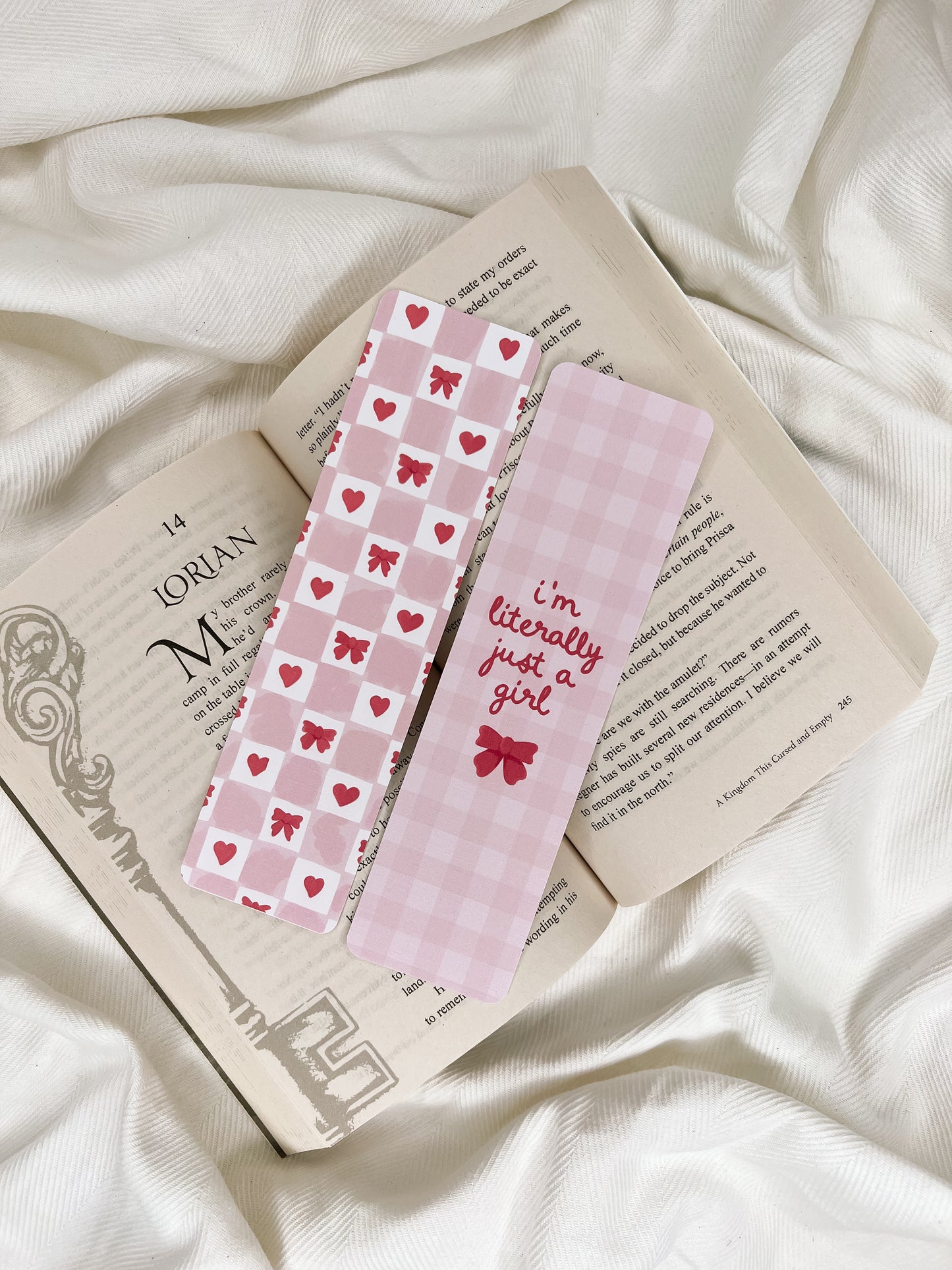 I’m Literally Just a Girl & Check Bookmarks