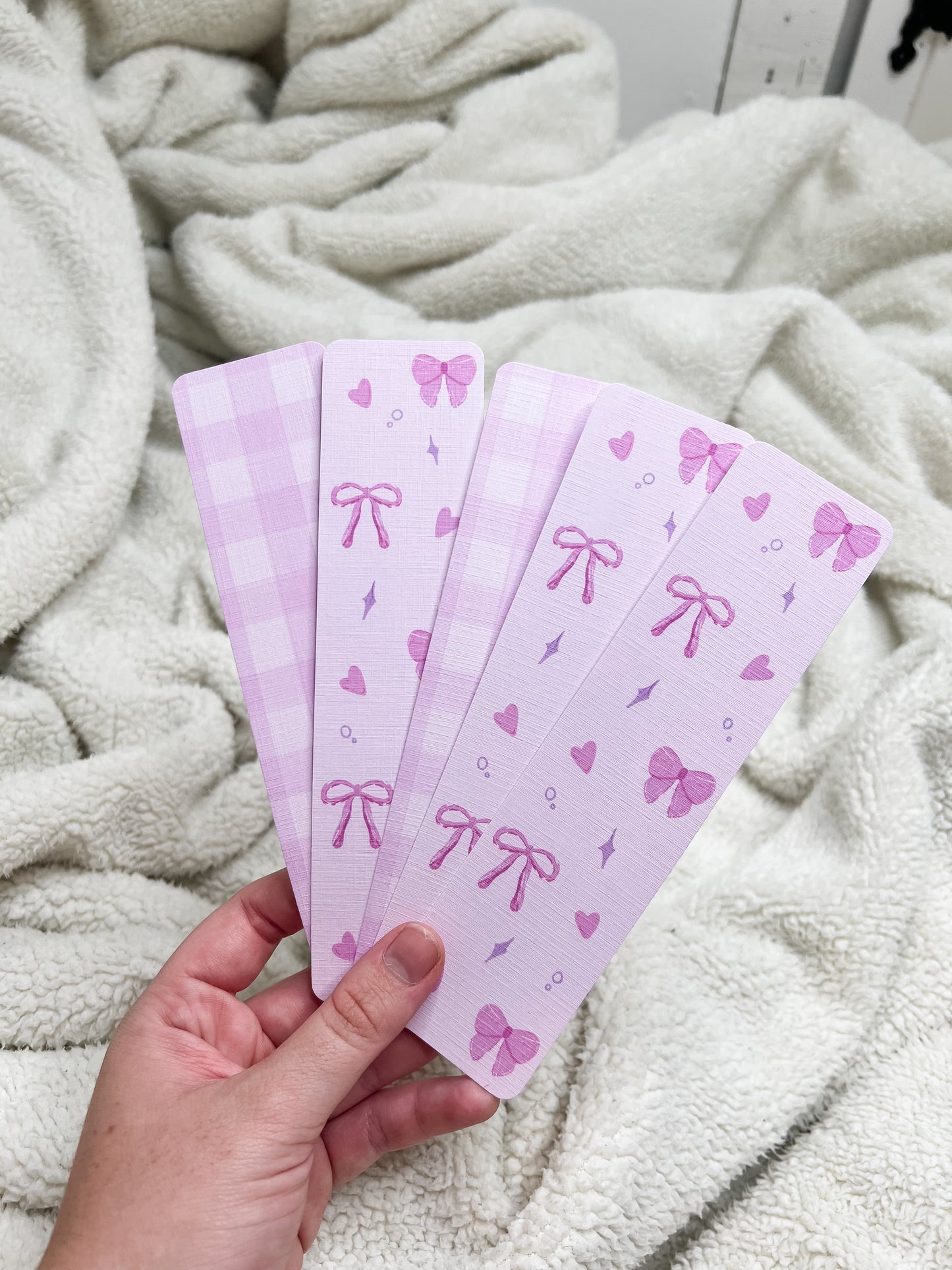 Coquette Bows & Gingham Bookmarks