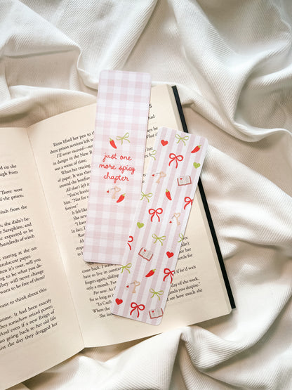 Just One More Spicy Chapter & Chilli Bows Bookmarks