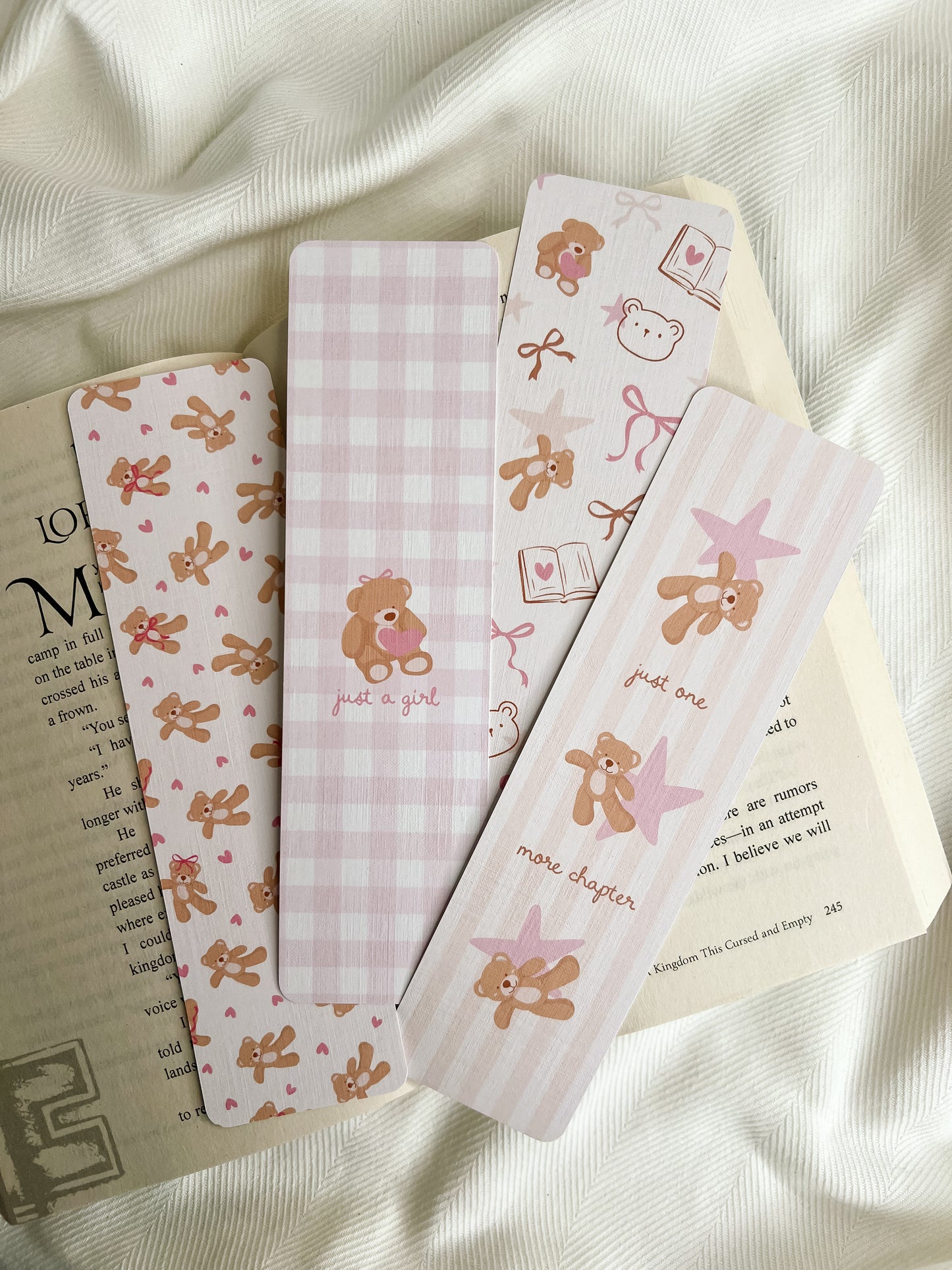 Soft Teddy Bear Bookmark Bundle