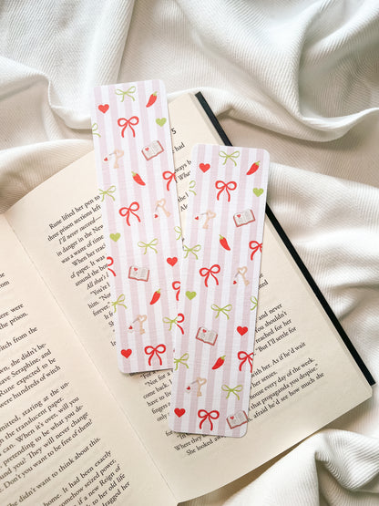 Just One More Spicy Chapter & Chilli Bows Bookmarks