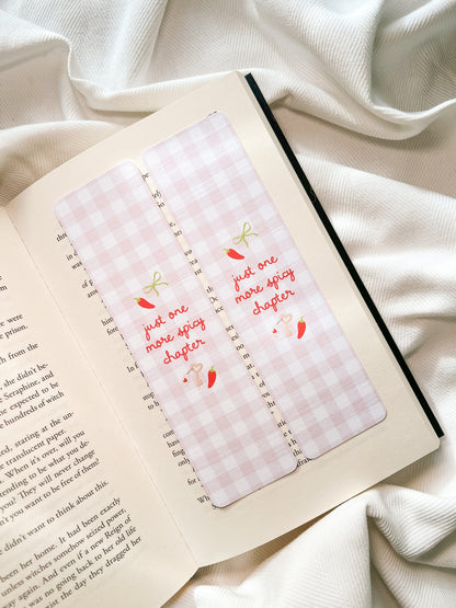 Just One More Spicy Chapter & Chilli Bows Bookmarks