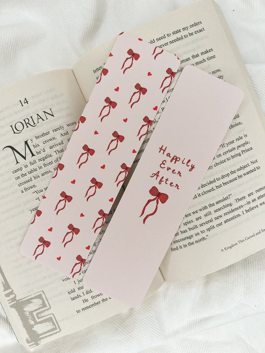 Happily Ever After & Bow Bookmarks