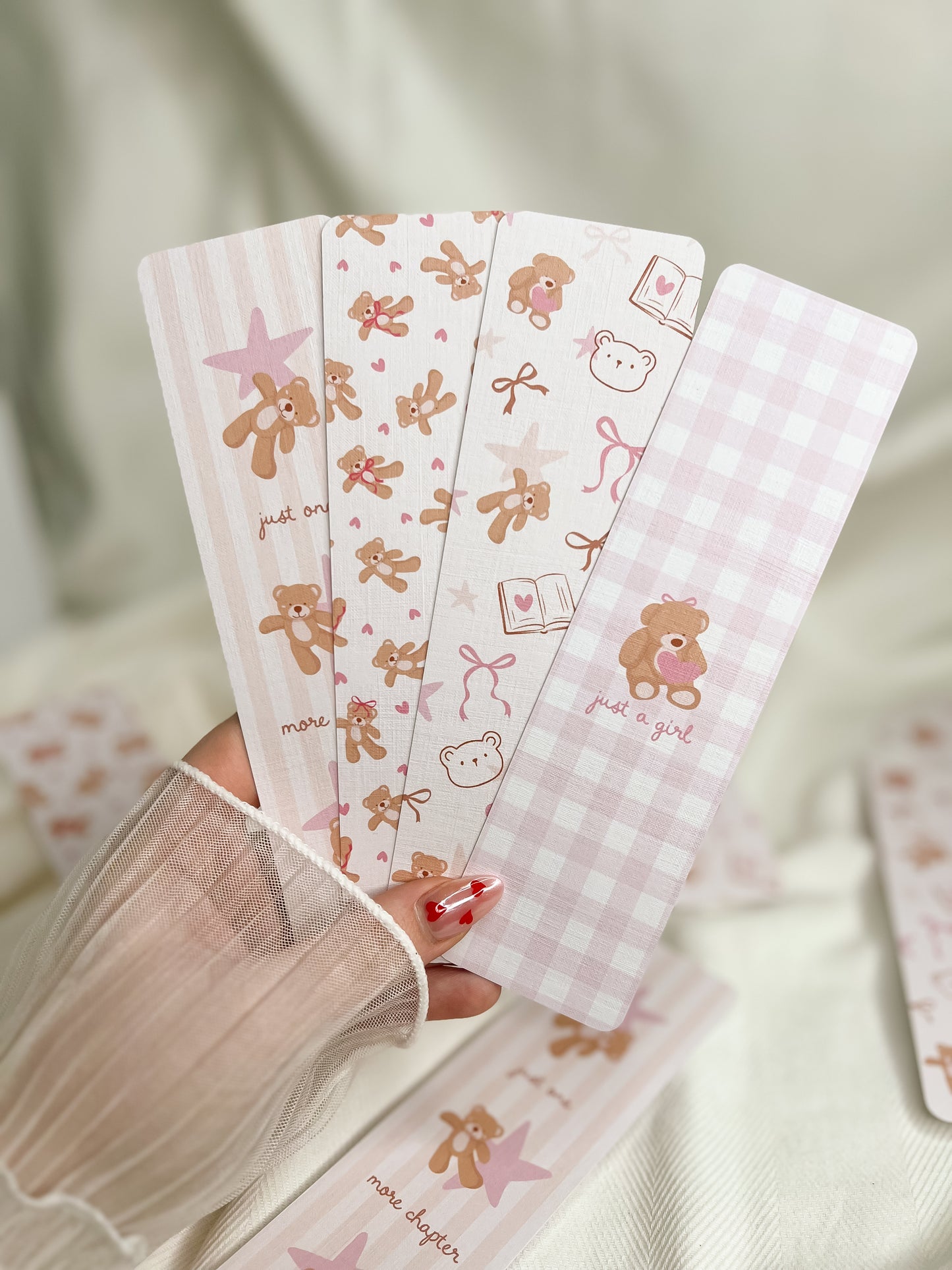 Soft Teddy Bear Bookmark Bundle