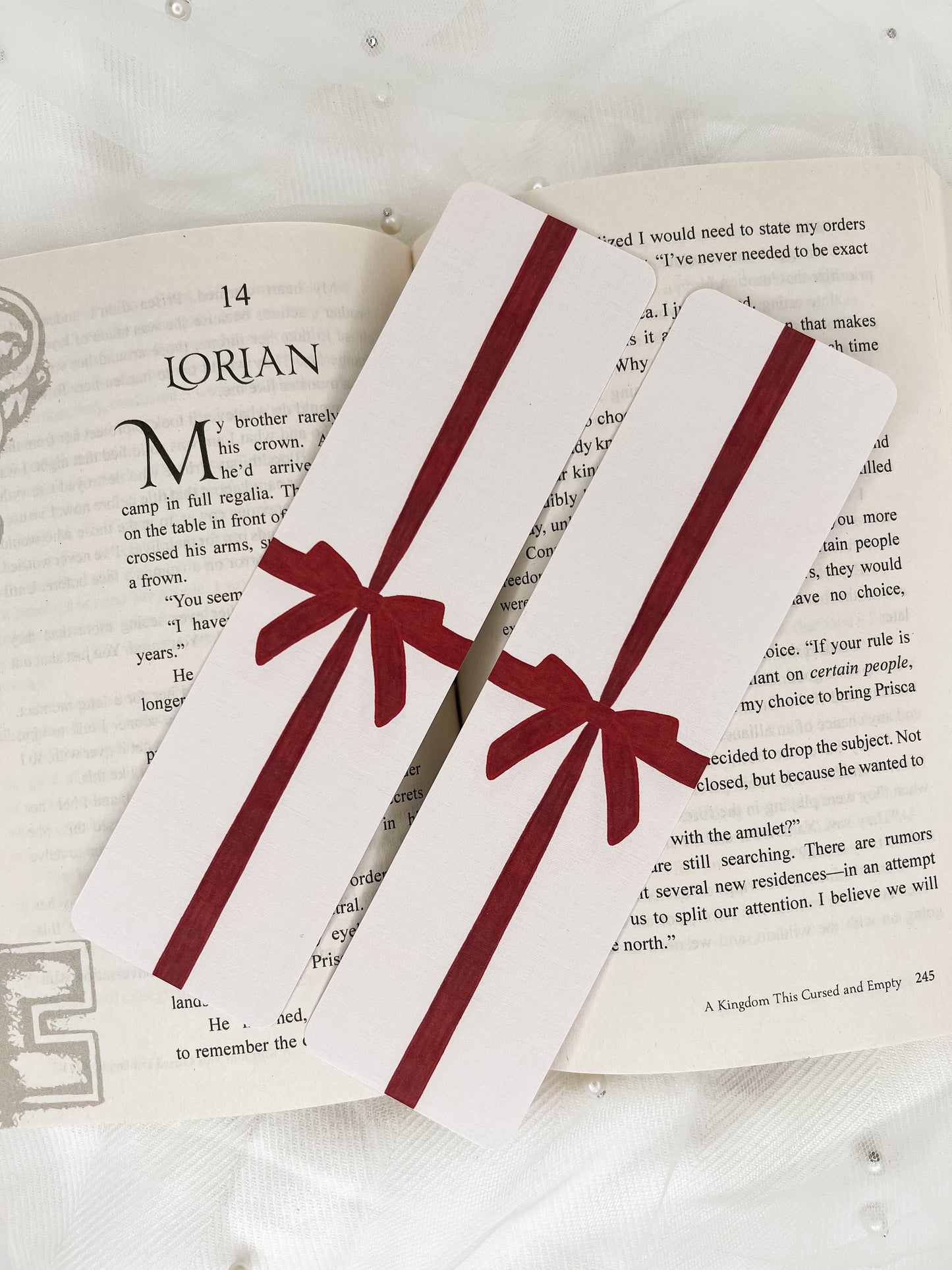 Buy Me Books and Tell Me I'm Pretty & Bow Bookmarks