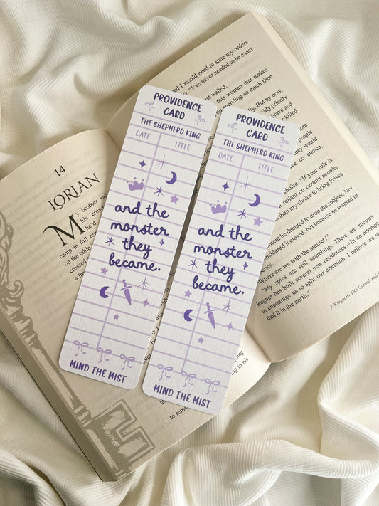 Providence Card Bookmark