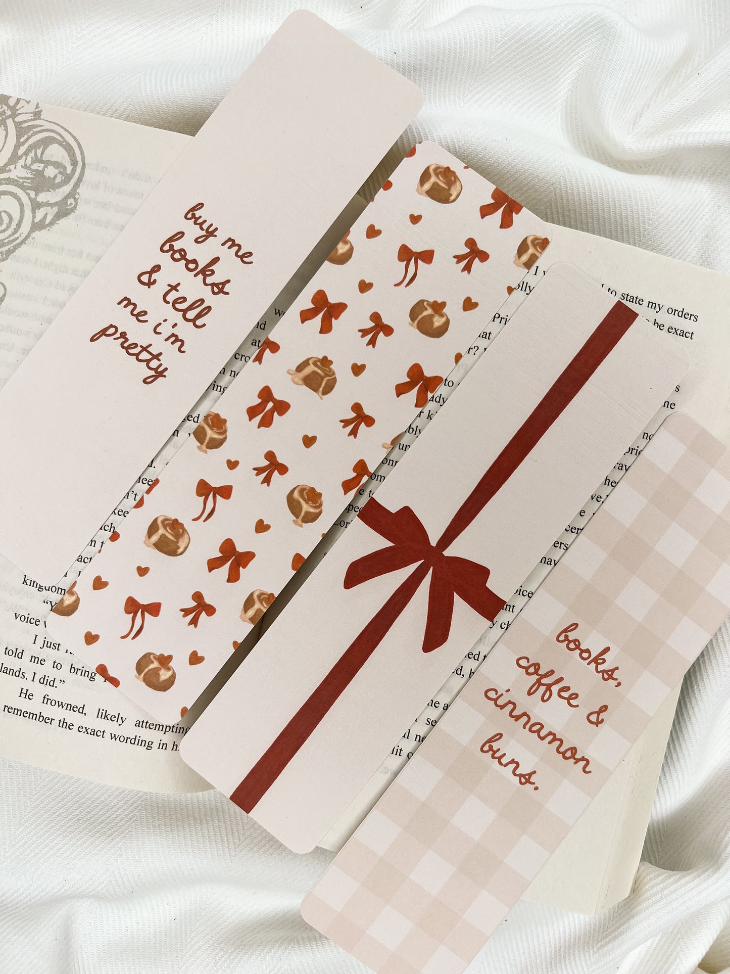 Buy Me Books & Cinnamon Buns Bookmark Bundle