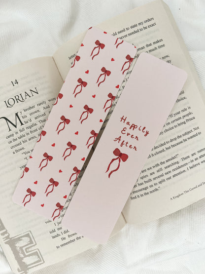 Happily Ever After & Bow Bookmarks