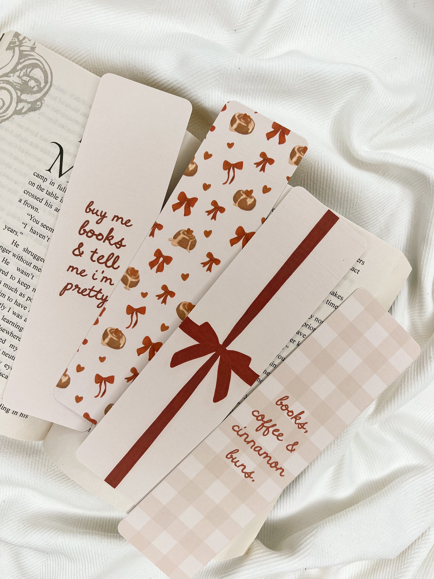 Buy Me Books & Cinnamon Buns Bookmark Bundle