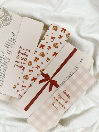 Buy Me Books & Cinnamon Buns Bookmark Bundle