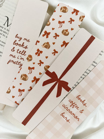 Buy Me Books & Cinnamon Buns Bookmark Bundle