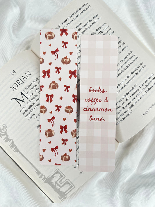 Cinnamon Bun & Gingham Bookmarks