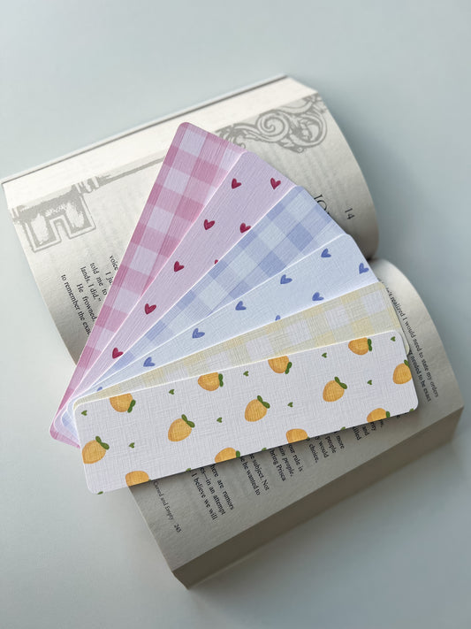 Soft Pastels & Gingham Bookmark Pack