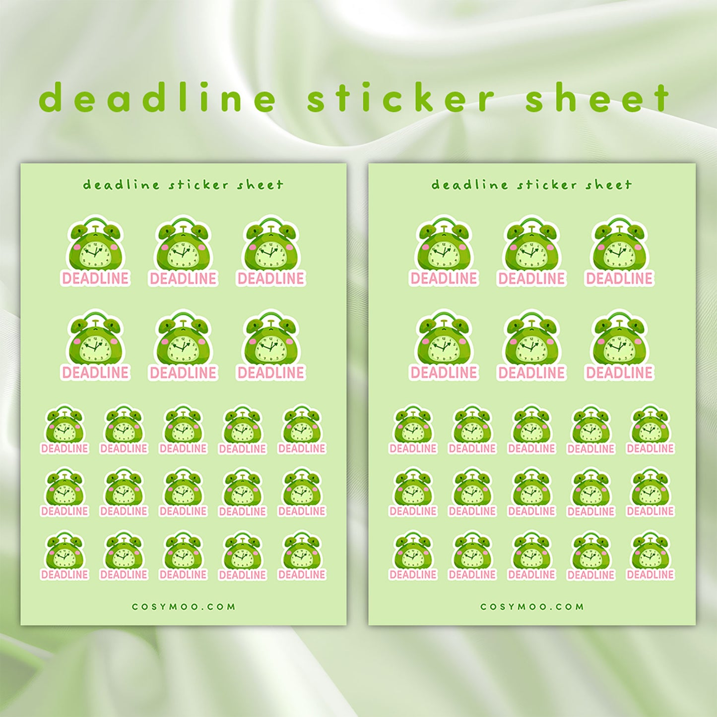 Deadline Planner Sticker Sheet