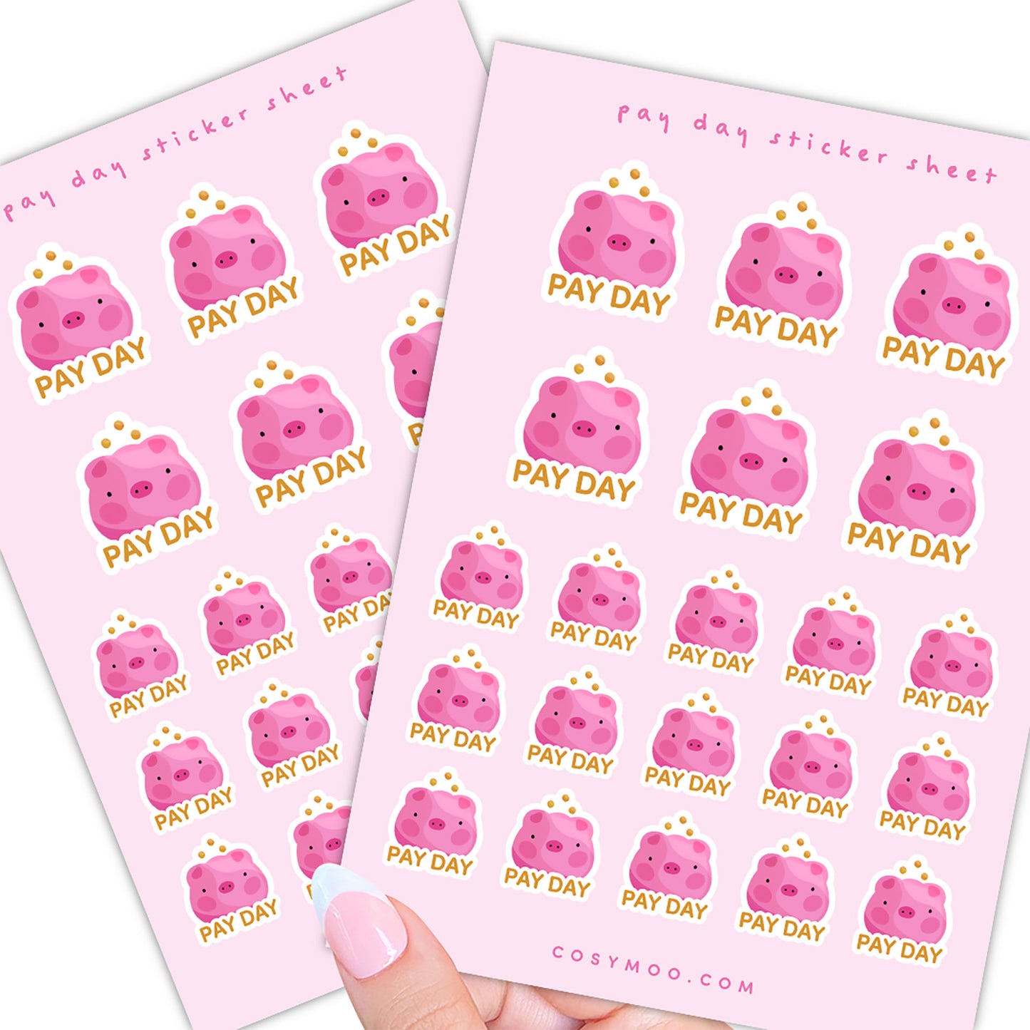 Pay Day Planner Sticker Sheet