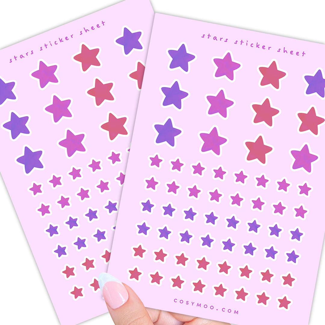 Stars Planner Sticker Sheet