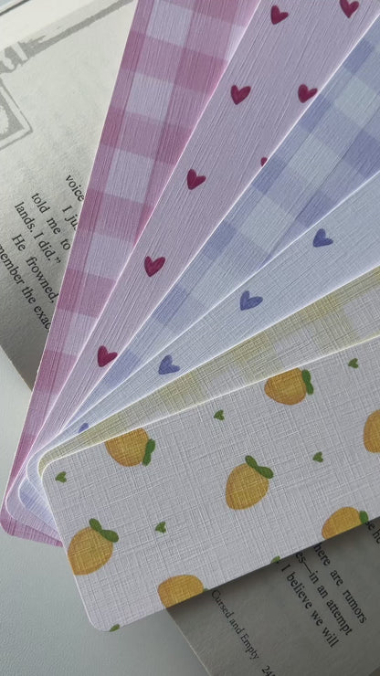 Soft Pastels & Gingham Bookmark Pack