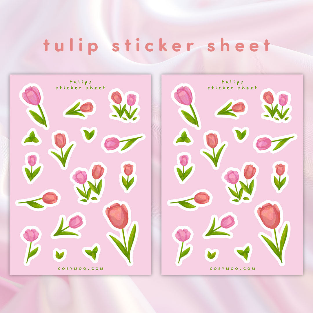 Tulips Planner Sticker Sheet