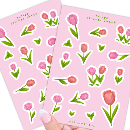 Tulips Planner Sticker Sheet